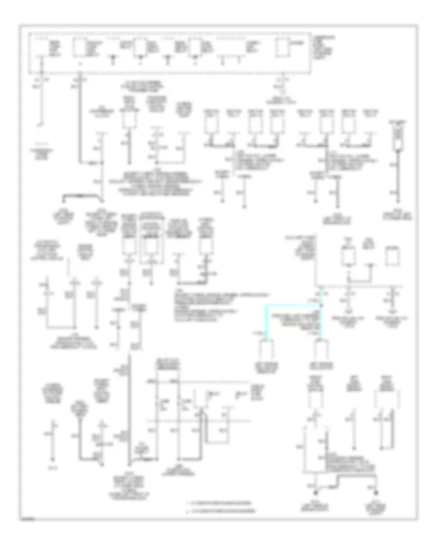 Ground Distribution Wiring Diagram 2 of 6 for Cadillac Escalade 2011