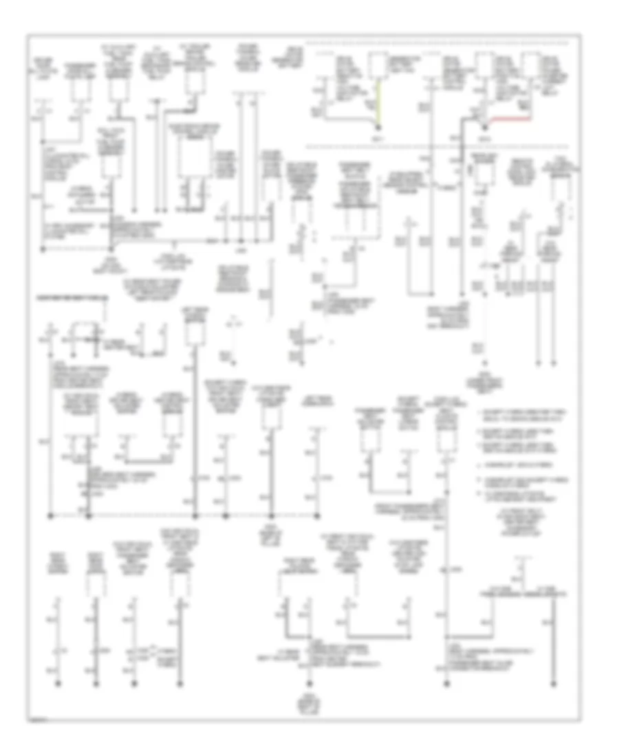 Ground Distribution Wiring Diagram 5 of 6 for Cadillac Escalade 2011