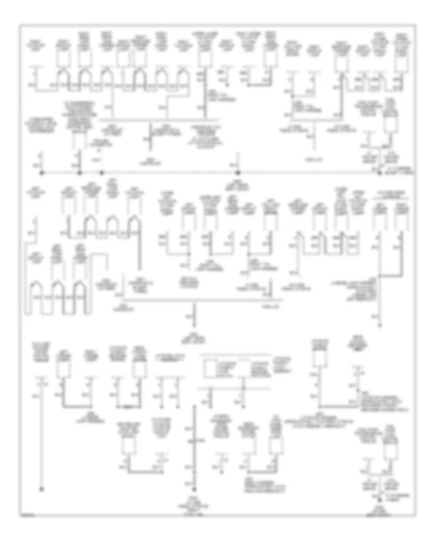 Ground Distribution Wiring Diagram (6 of 6) for Cadillac Escalade 2011