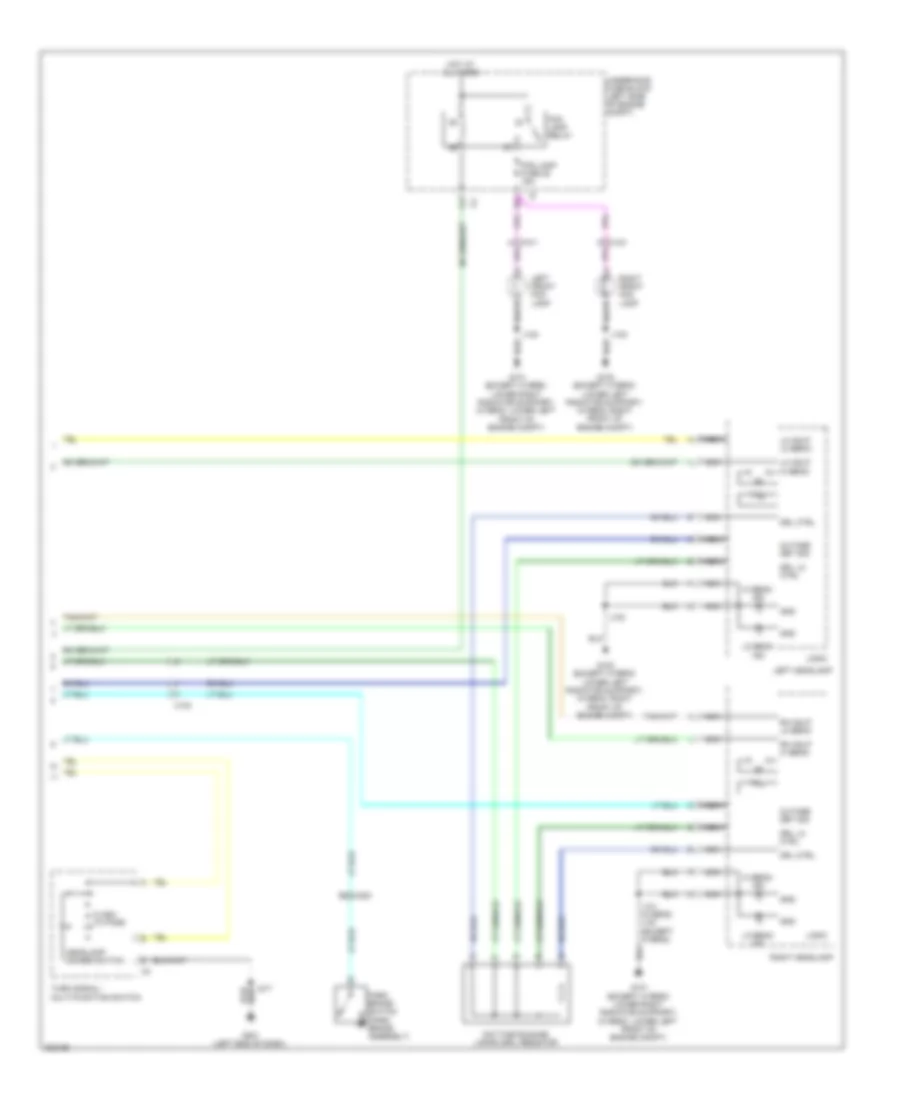 Headlights Wiring Diagram with Low Beam LED Headlamps 2 of 2 for Cadillac Escalade 2011