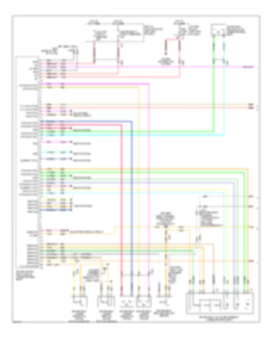 Drivers Memory Seat Wiring Diagram (1 of 2) for Cadillac Escalade 2011