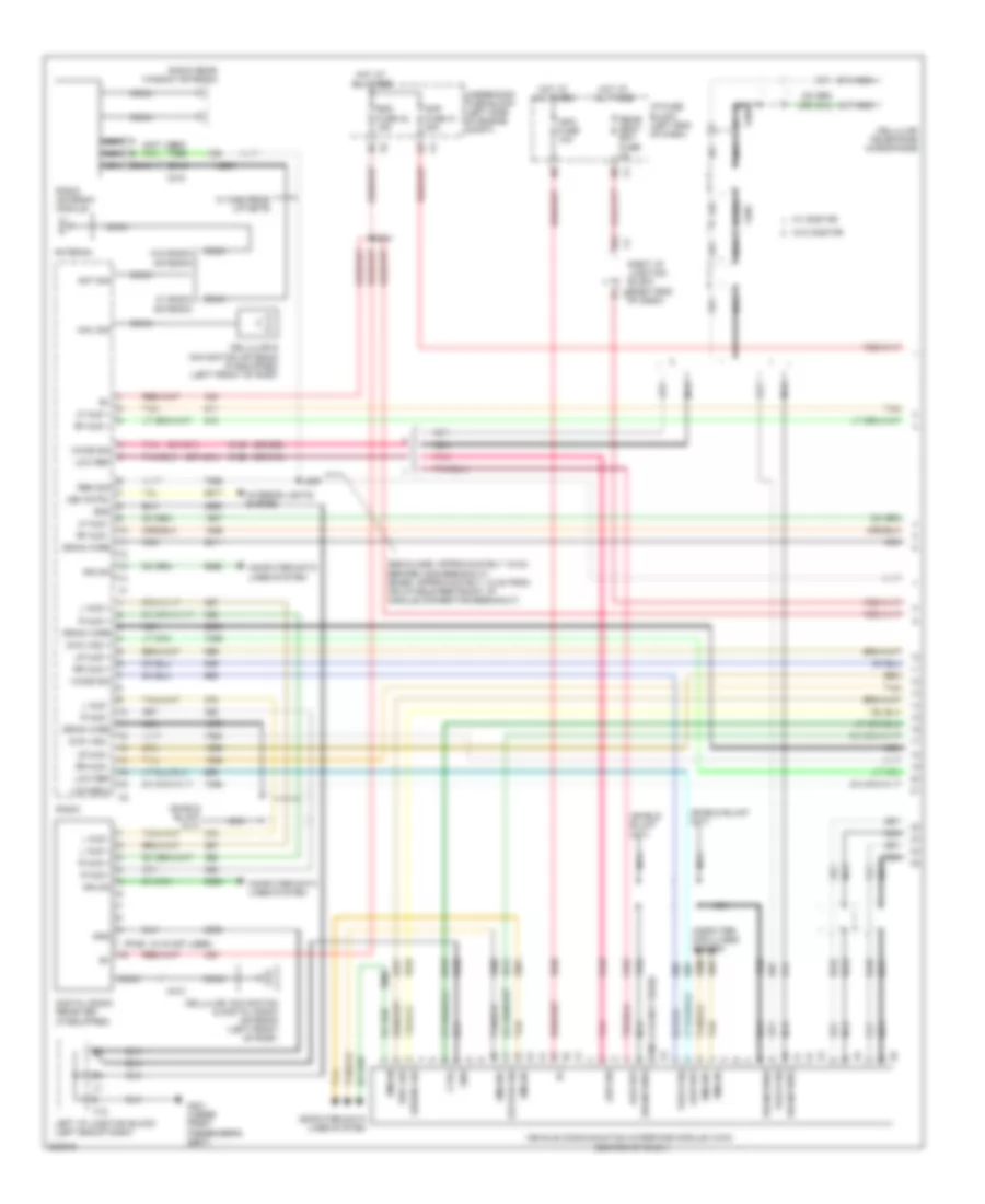 Navigation Wiring Diagram with UQS 1 of 4 for Cadillac Escalade 2011