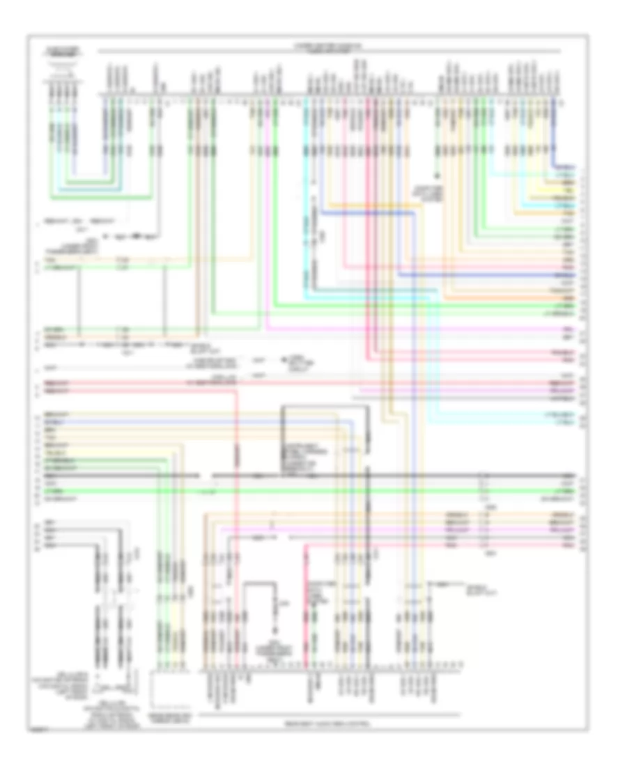 Navigation Wiring Diagram, with UQS (2 of 4) for Cadillac Escalade 2011