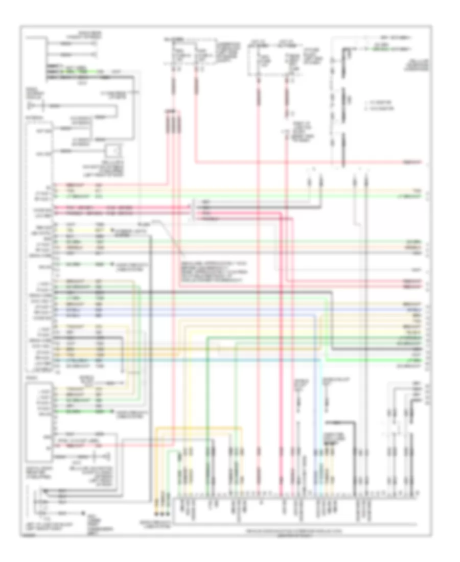 Navigation Wiring Diagram, with Y91  with UQA (1 of 4) for Cadillac Escalade 2011