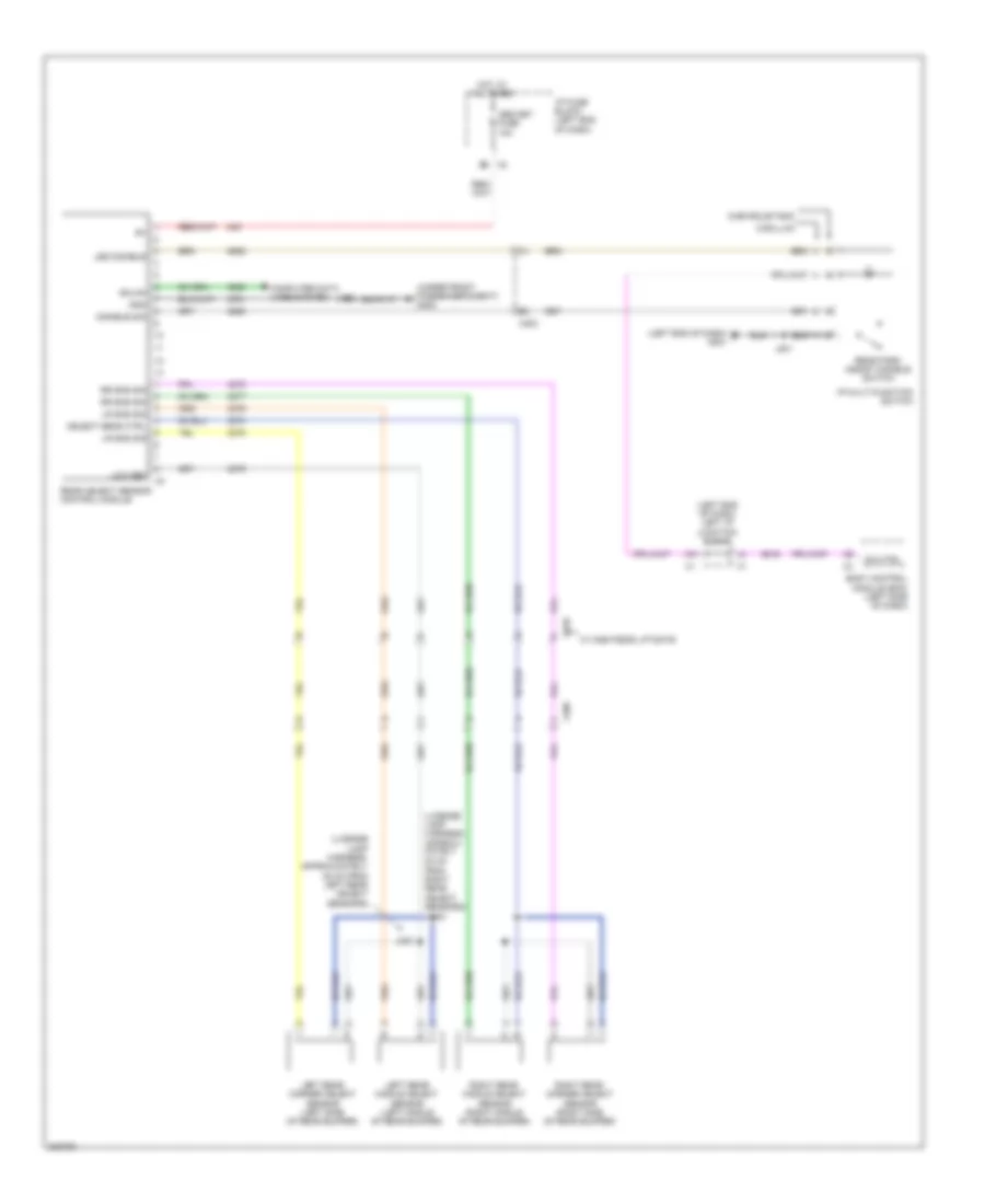 Parking Assistant Wiring Diagram for Cadillac Escalade 2011