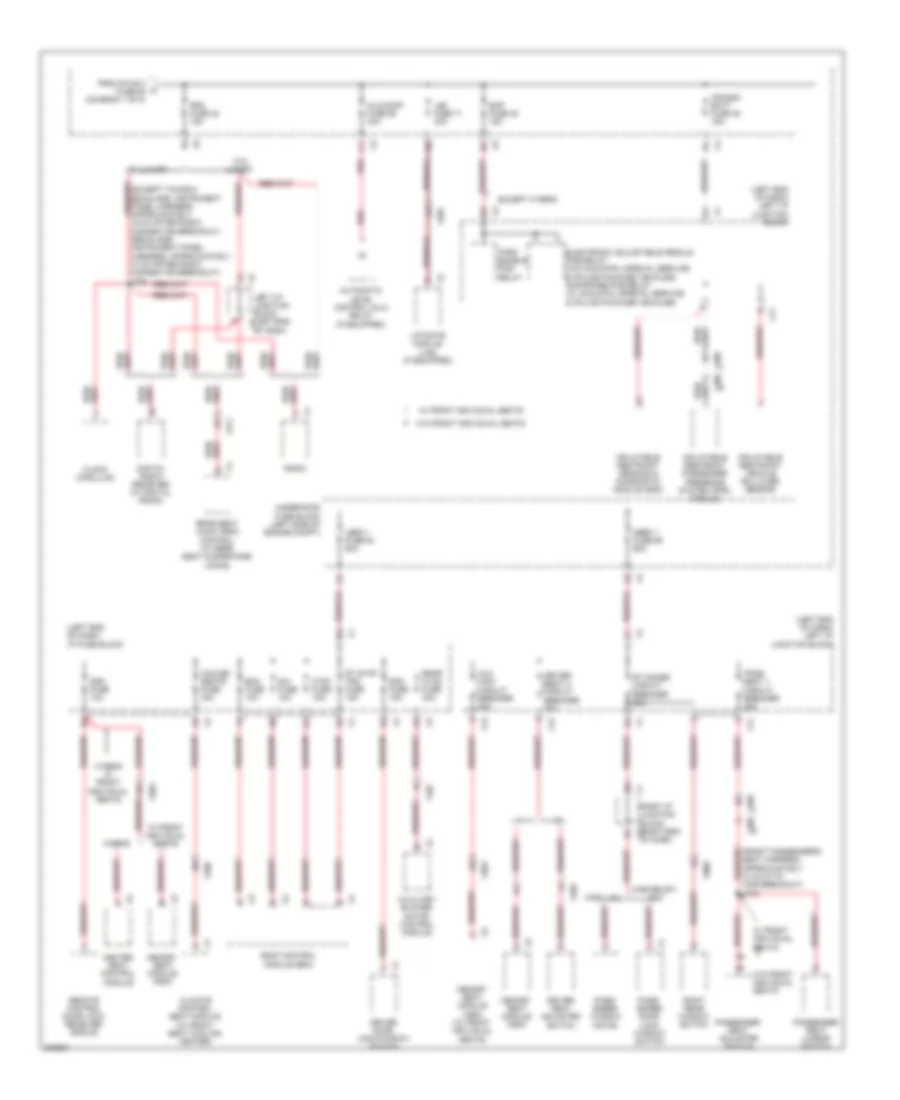 Power Distribution Wiring Diagram (2 of 8) for Cadillac Escalade 2011