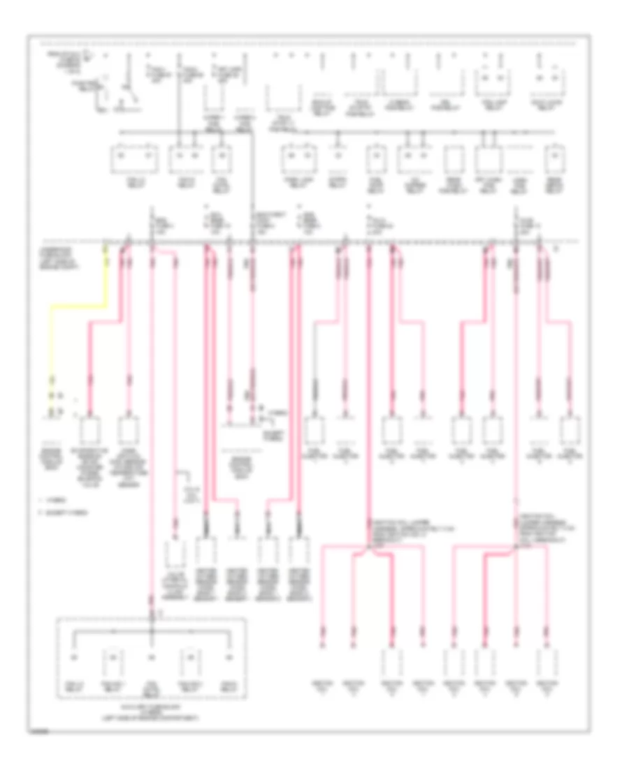 Power Distribution Wiring Diagram 4 of 8 for Cadillac Escalade 2011