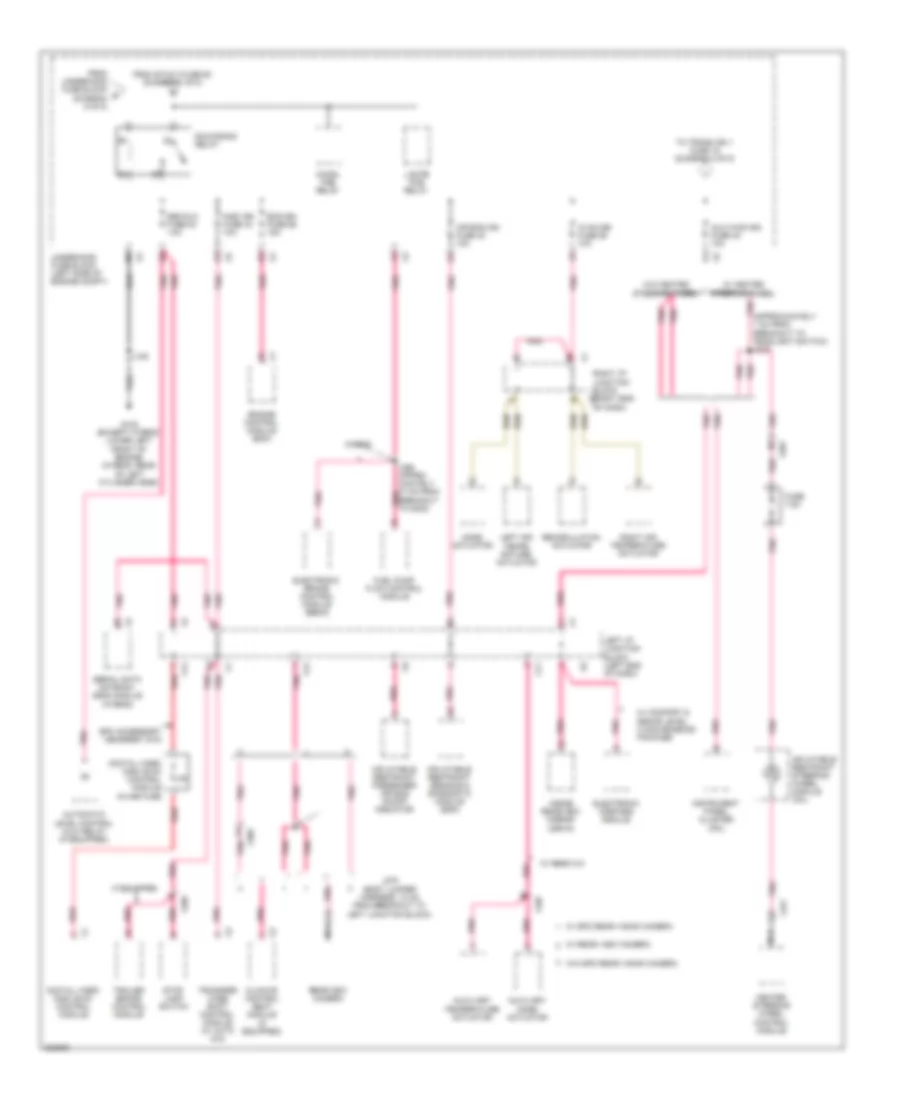 Power Distribution Wiring Diagram (6 of 8) for Cadillac Escalade 2011