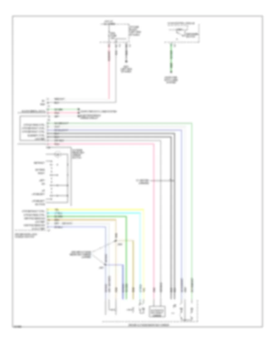 Power Mirrors Wiring Diagram (1 of 2) for Cadillac Escalade 2011