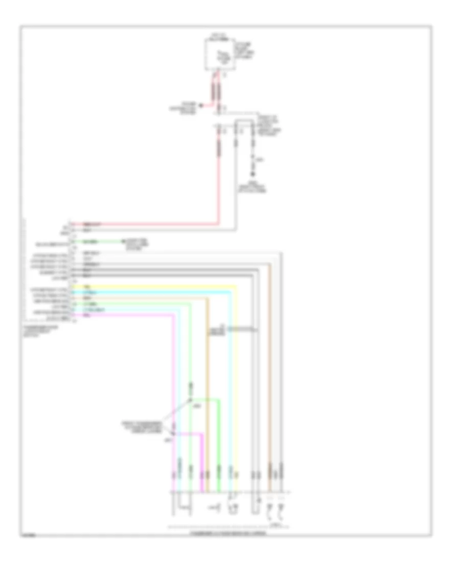 Power Mirrors Wiring Diagram (2 of 2) for Cadillac Escalade 2011