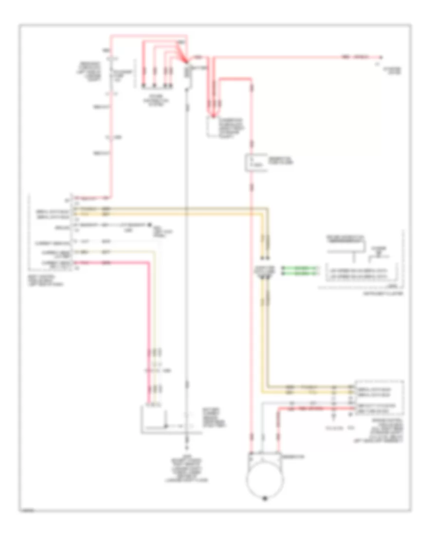 Charging Wiring Diagram, Wagon for Cadillac CTS Performance 2014