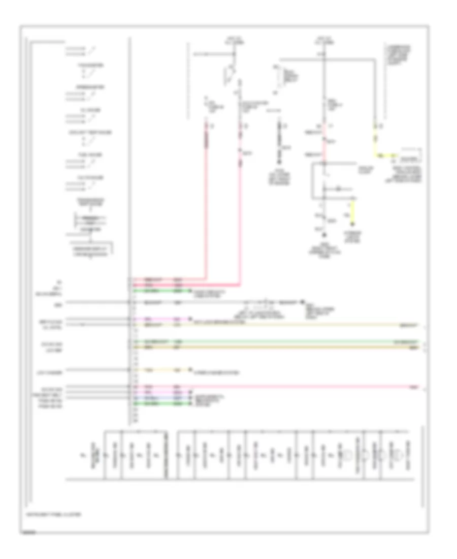 Instrument Cluster Wiring Diagram 1 of 2 for Cadillac Escalade EXT 2007