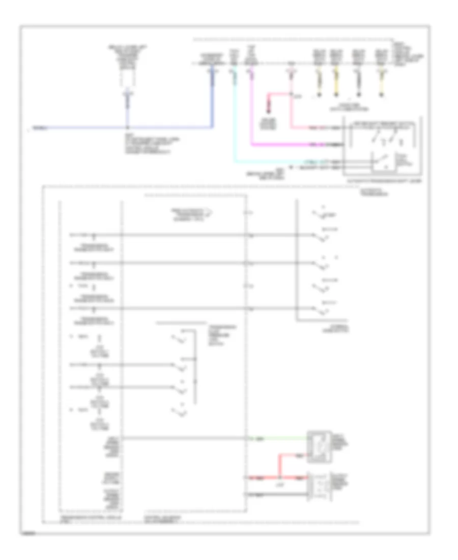 Transmission Wiring Diagram 2 of 2 for Cadillac Escalade EXT 2007