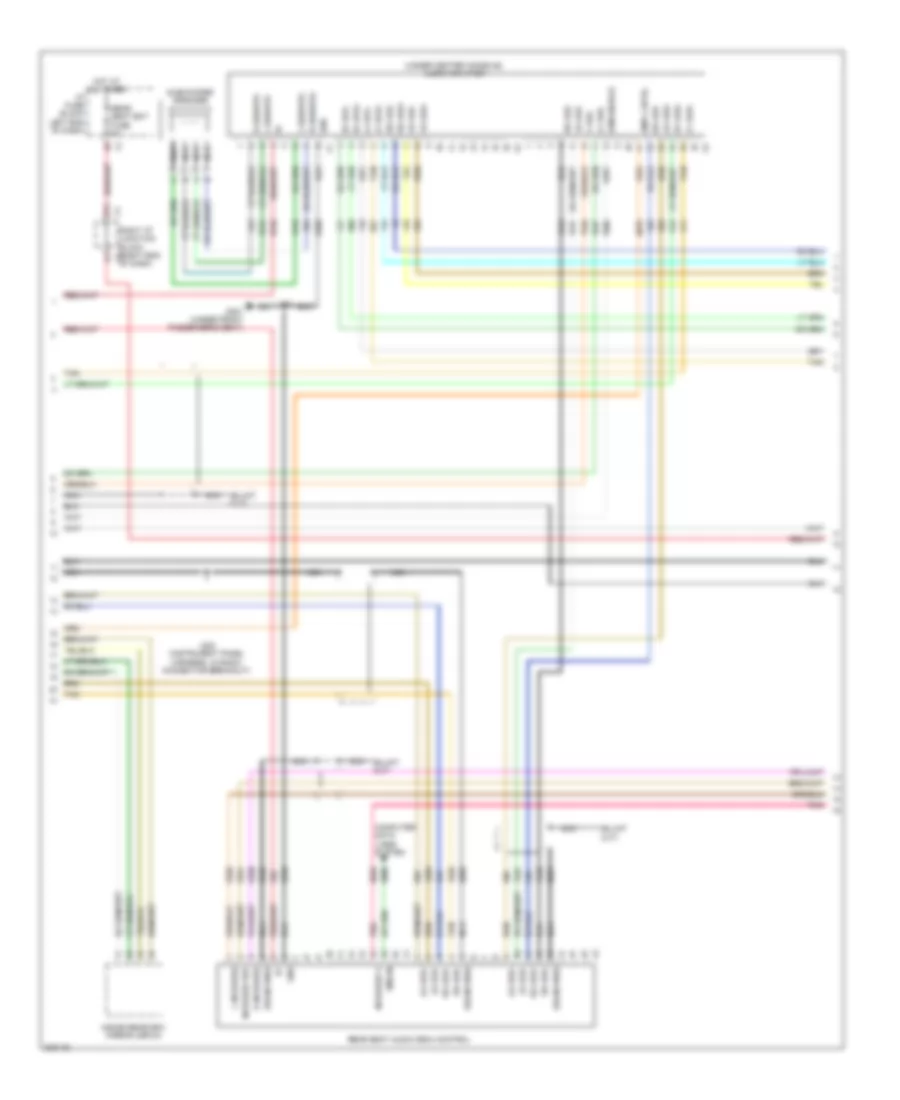 Radio Wiring Diagram, without Y91  with UQA (2 of 3) for Cadillac Escalade 2009