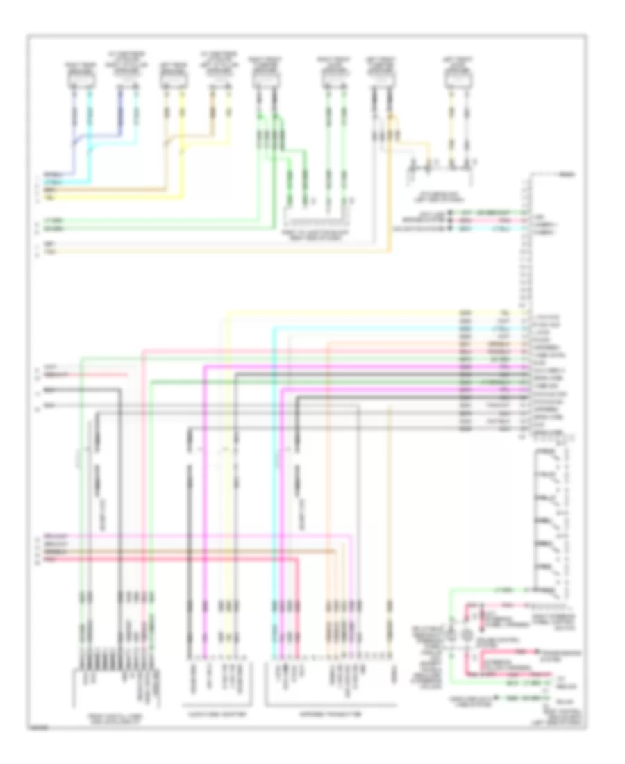 Radio Wiring Diagram, without Y91  with UQA (3 of 3) for Cadillac Escalade 2009