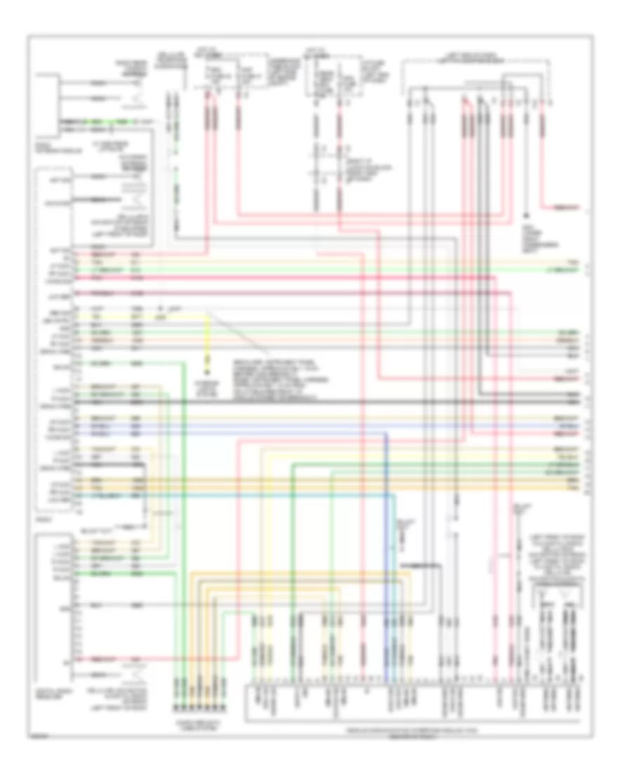 Radio Wiring Diagram, without Y91  with UQS (1 of 3) for Cadillac Escalade 2009