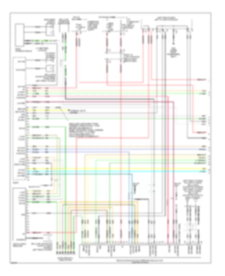 Radio Wiring Diagram without Y91  without UQA  without UQS 1 of 3 for Cadillac Escalade 2009
