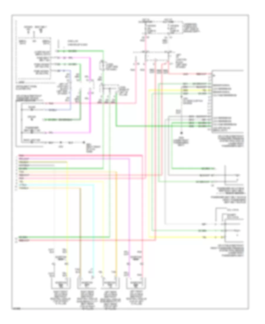 Supplemental Restraints Wiring Diagram 2 of 2 for Cadillac Escalade 2009