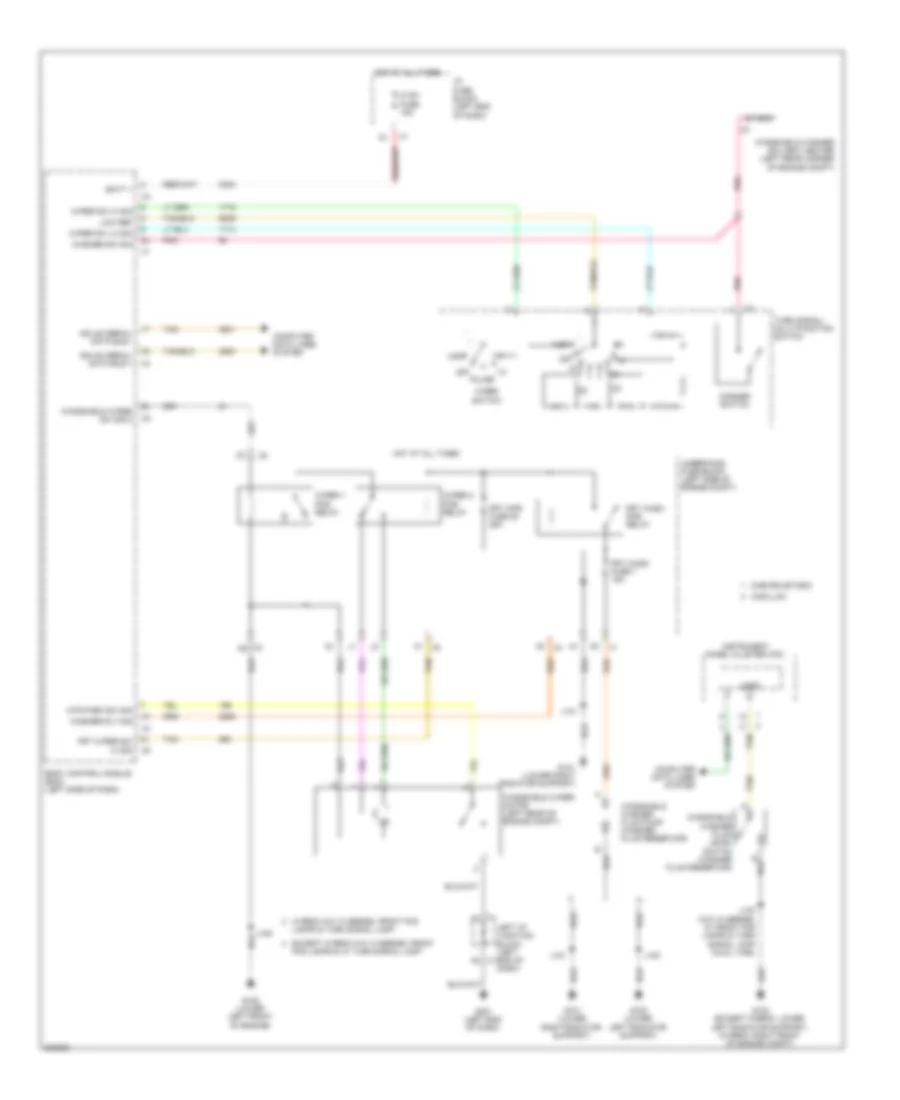 Front Wiper Washer Wiring Diagram for Cadillac Escalade 2009