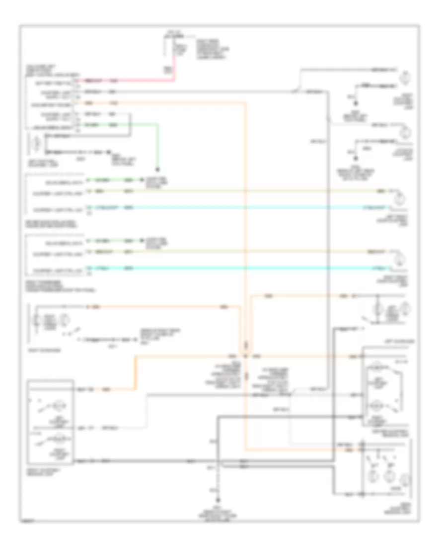 Courtesy Lamps Wiring Diagram for Cadillac SRX 2007