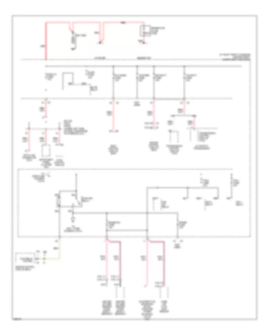 Power Distribution Wiring Diagram 1 of 8 for Cadillac SRX 2007