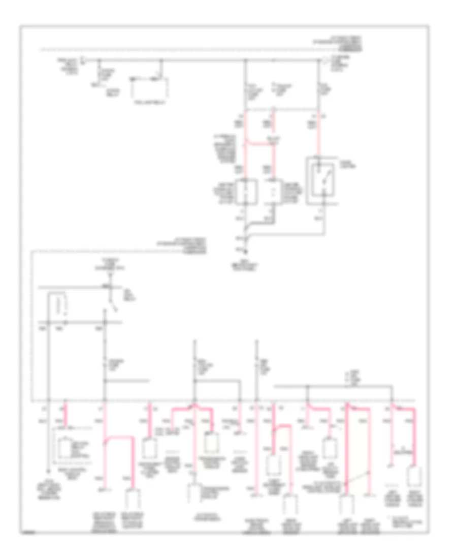 Power Distribution Wiring Diagram (4 of 8) for Cadillac SRX 2007