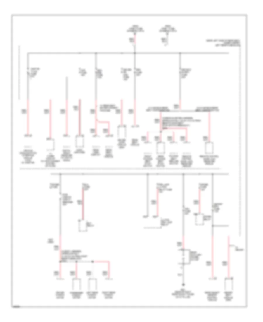 Power Distribution Wiring Diagram 6 of 8 for Cadillac SRX 2007