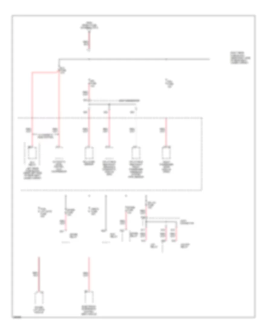 Power Distribution Wiring Diagram 8 of 8 for Cadillac SRX 2007