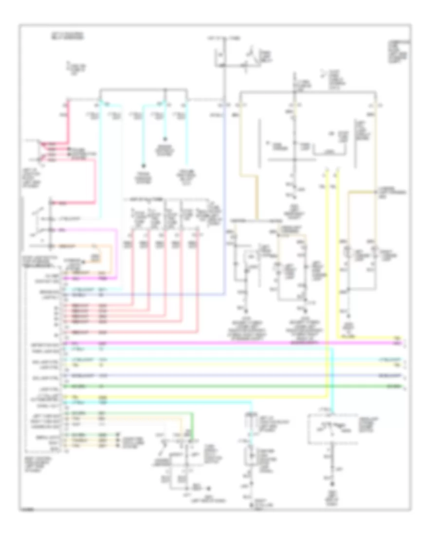 Exterior Lamps Wiring Diagram with One Piece Liftgate 1 of 2 for Cadillac Escalade ESV 2009