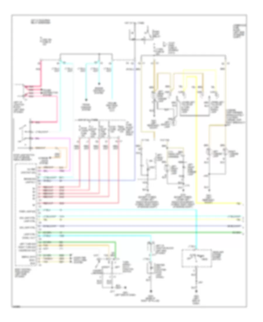 Exterior Lamps Wiring Diagram without One Piece Liftgate 1 of 2 for Cadillac Escalade ESV 2009