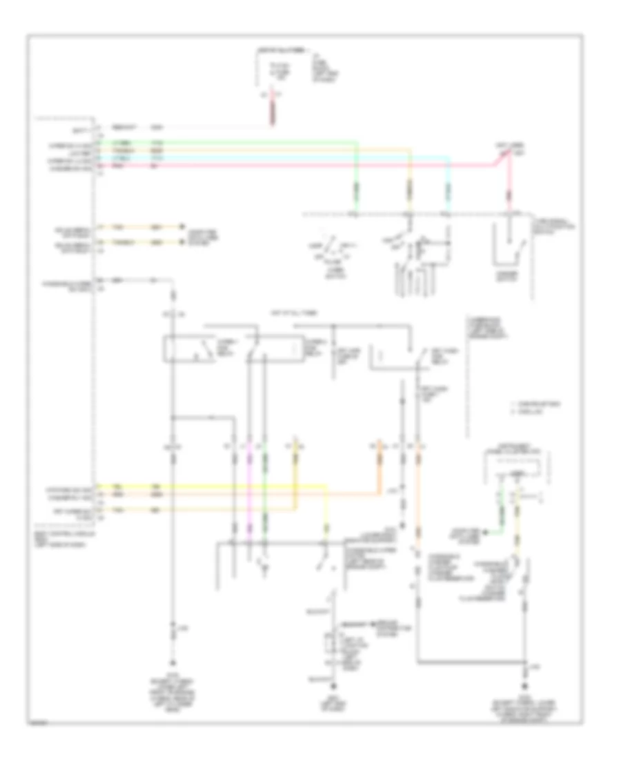 Front Wiper Washer Wiring Diagram for Cadillac Escalade ESV 2011