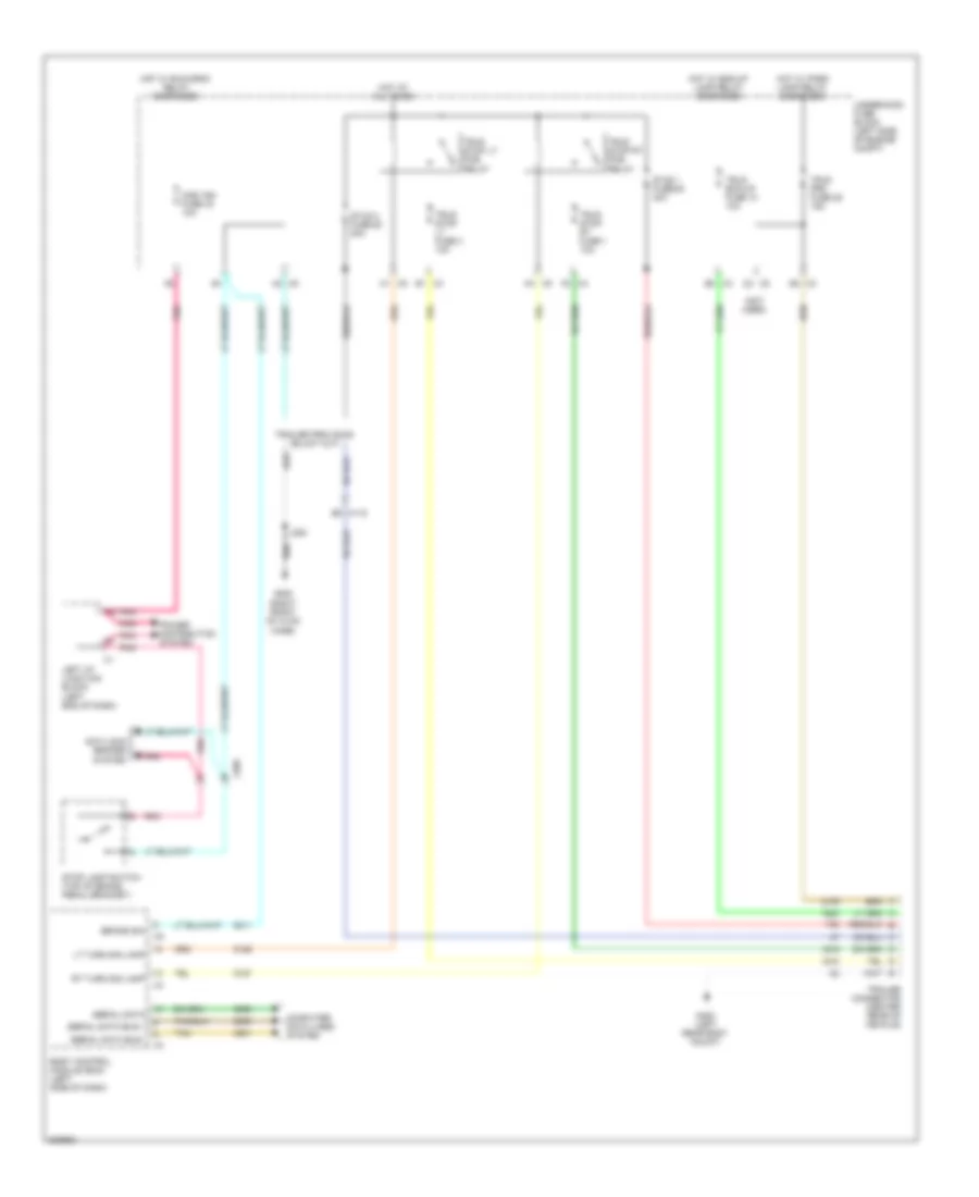 Trailer Tow Wiring Diagram for Cadillac Escalade ESV 2011