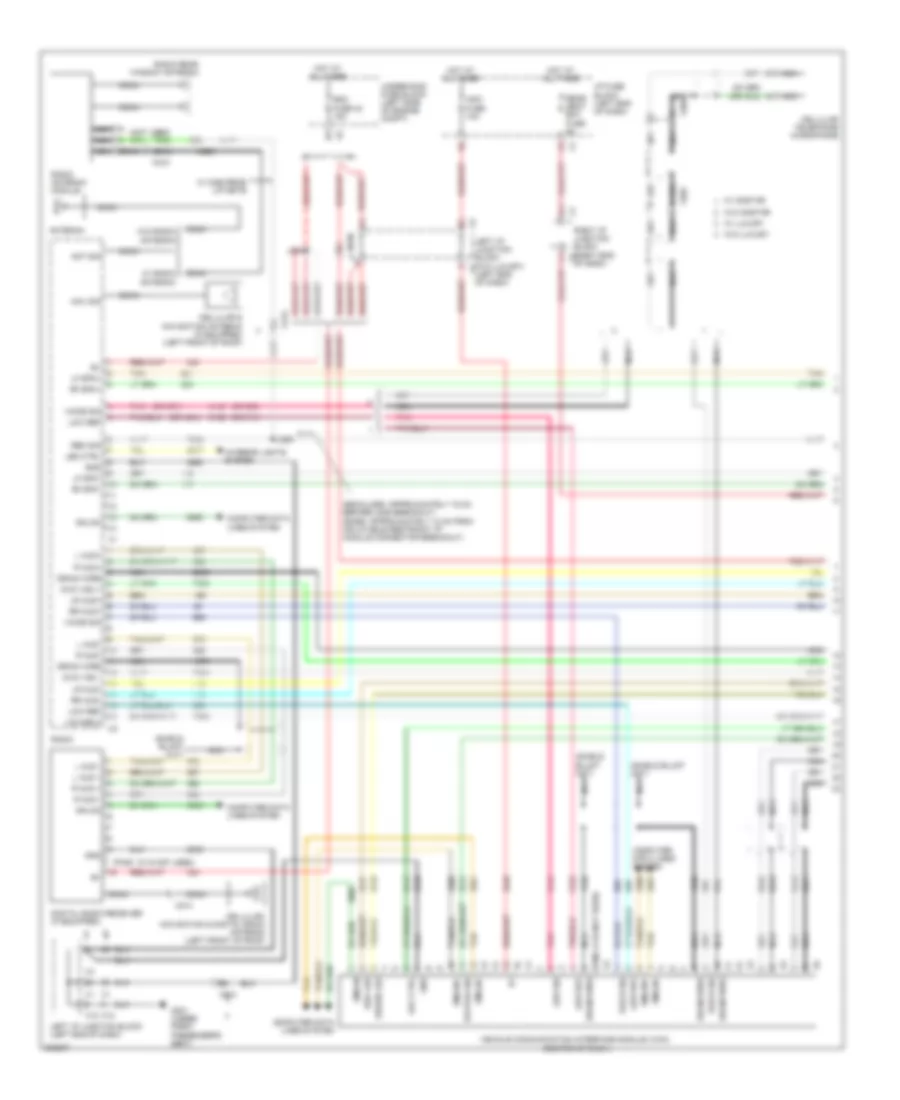 Navigation Wiring Diagram without UQS  UQA 1 of 3 for Cadillac Escalade ESV 2011