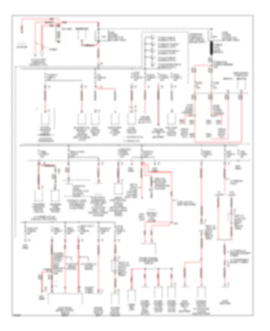 Power Distribution Wiring Diagram 1 of 8 for Cadillac Escalade ESV 2011