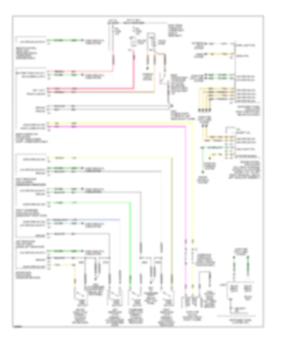 Anti theft Wiring Diagram for Cadillac STS 2007