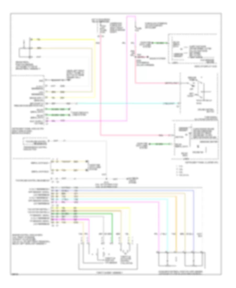Conventional Cruise Control Wiring Diagram for Cadillac STS 2007
