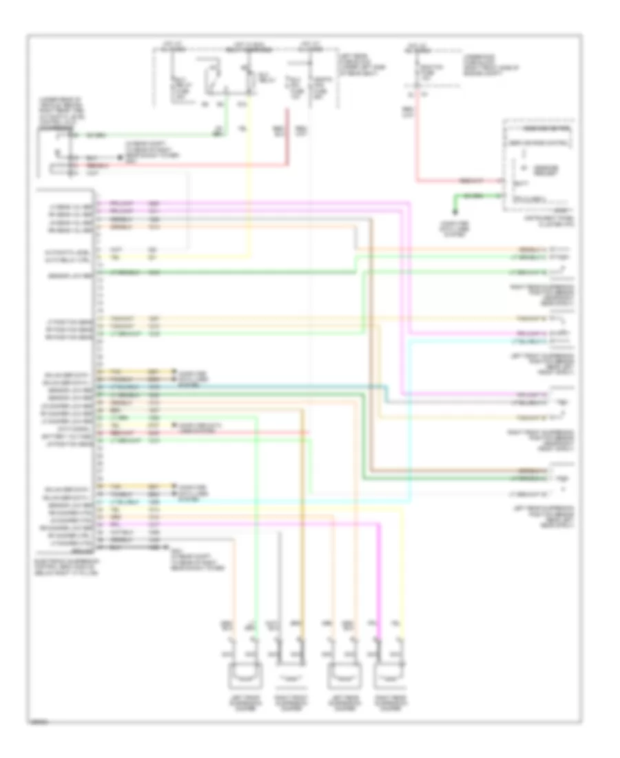 Electronic Suspension Wiring Diagram for Cadillac STS 2007