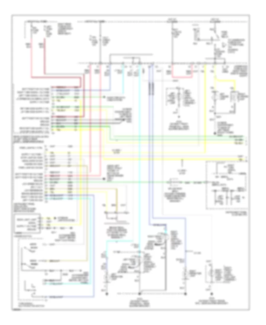 Exterior Lamps Wiring Diagram 1 of 2 for Cadillac STS 2007