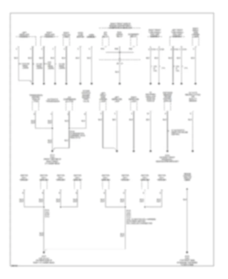 Ground Distribution Wiring Diagram (2 of 5) for Cadillac STS 2007