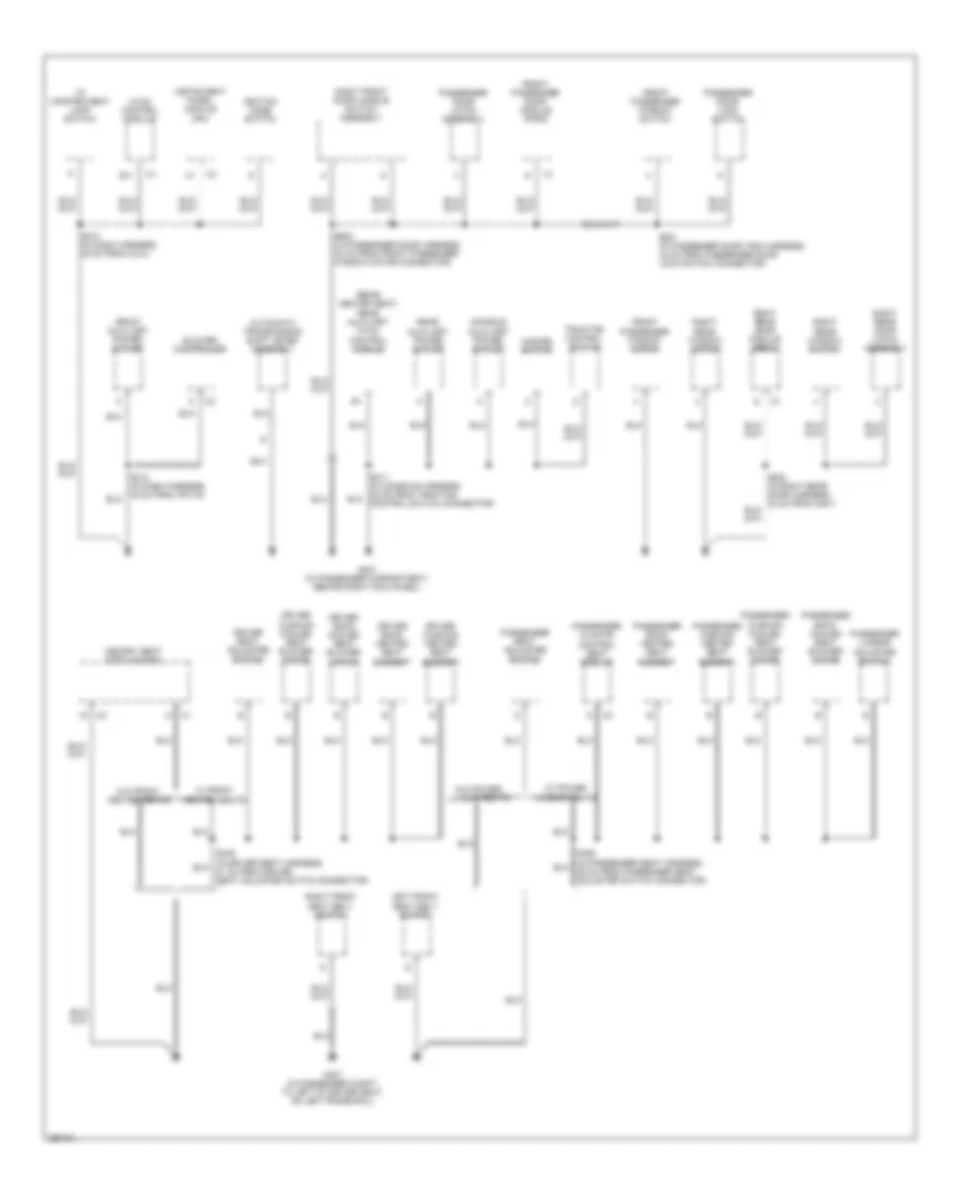 Ground Distribution Wiring Diagram 4 of 5 for Cadillac STS 2007