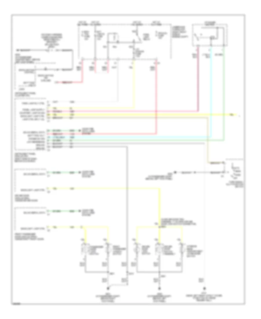 Instrument Illumination Wiring Diagram 1 of 2 for Cadillac STS 2007