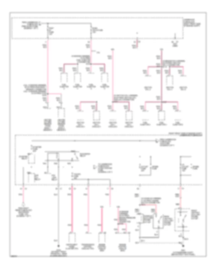 Power Distribution Wiring Diagram 3 of 7 for Cadillac STS 2007