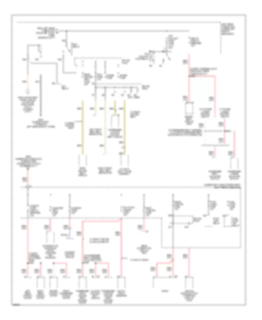 Power Distribution Wiring Diagram (6 of 7) for Cadillac STS 2007