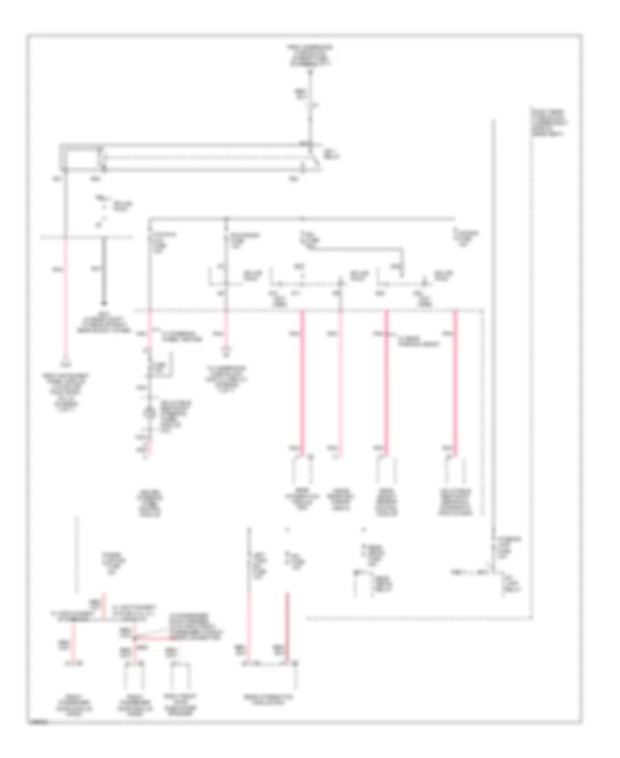 Power Distribution Wiring Diagram (7 of 7) for Cadillac STS 2007