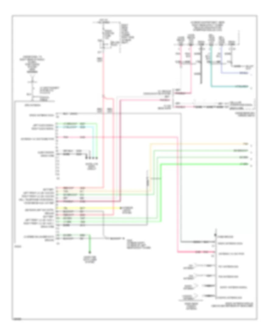 8 Speaker System Wiring Diagram 1 of 2 for Cadillac STS 2007