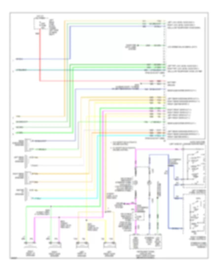 8-Speaker System Wiring Diagram (2 of 2) for Cadillac STS 2007
