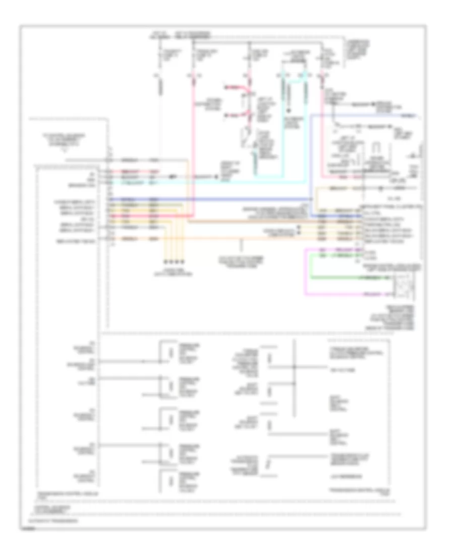A T Wiring Diagram 1 of 2 for Cadillac Escalade EXT 2009