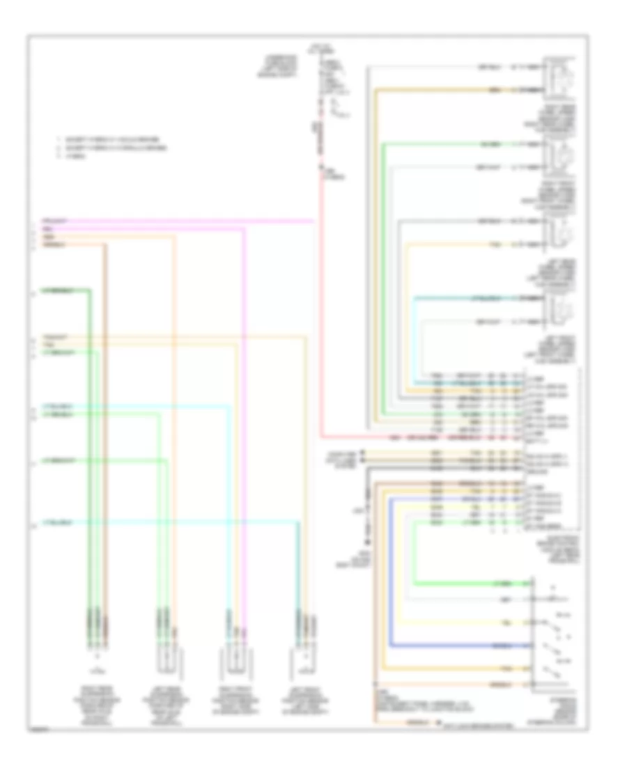Electronic Suspension Wiring Diagram 2 of 2 for Cadillac Escalade EXT 2009