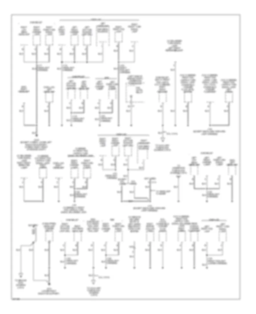 Ground Distribution Wiring Diagram 1 of 6 for Cadillac Escalade EXT 2009