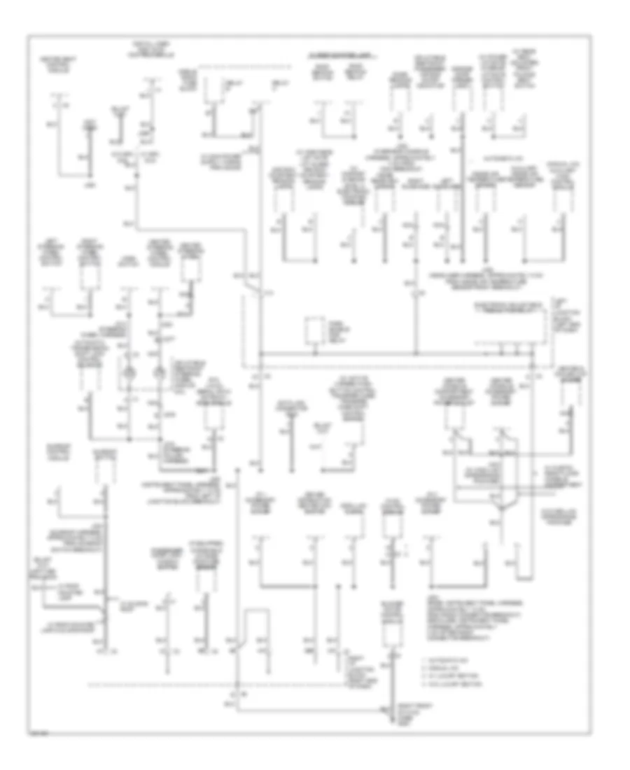 Ground Distribution Wiring Diagram (3 of 6) for Cadillac Escalade EXT 2009